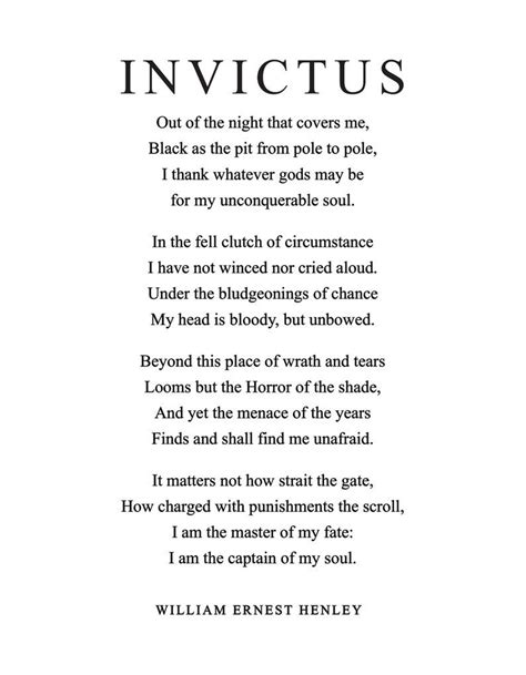 Poem Of Invictus