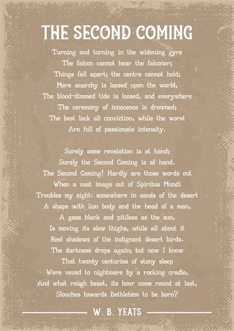 Poem The Second Coming