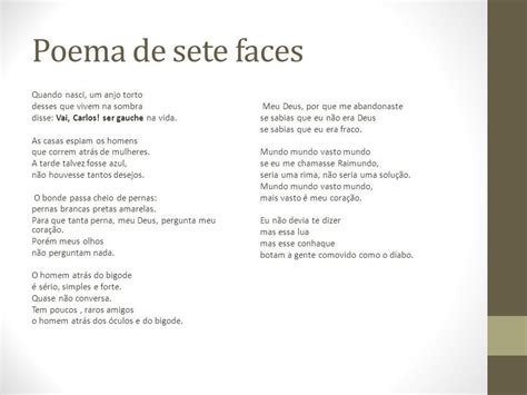 Poema De Sete Faces