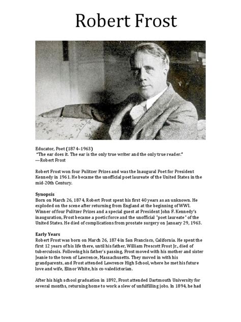 poemhunter robert frost biography video