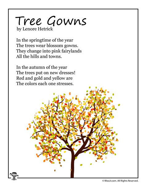 Poems About Trees For Kindergarten Celebrating Nature X27 Poems Kindergarten - Poems Kindergarten