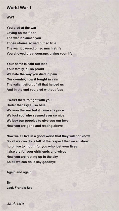 Poems About War
