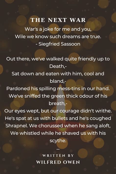 Poems About Wars