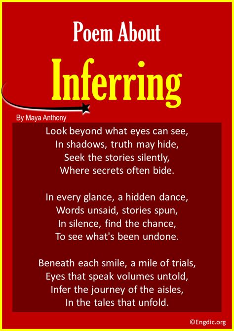 Poems For Inferring Elementary
