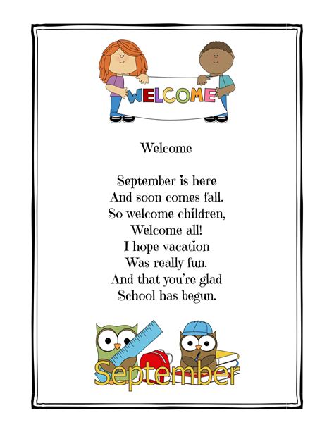 Poems For Kindergarten Discover Poetry Going To Kindergarten Poem - Going To Kindergarten Poem