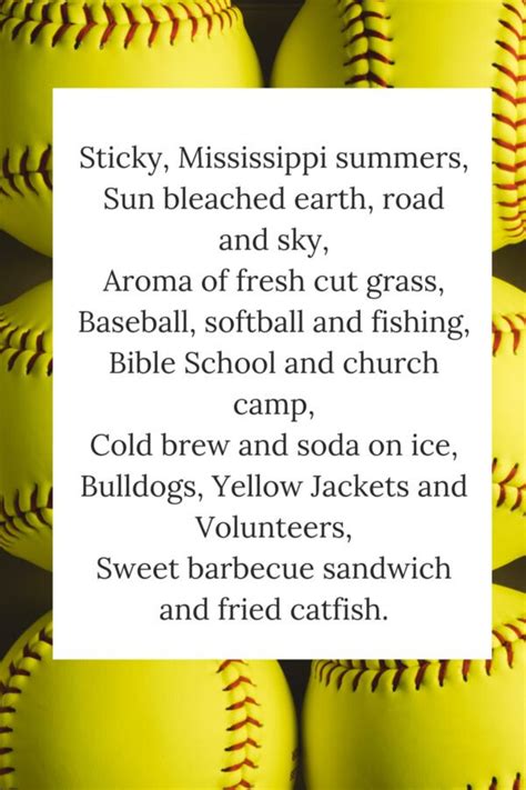 Poems For Softball