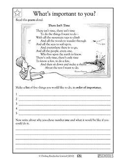 Poems Setting Goals 2nd Grade Reading Writing Worksheet Poetry Worksheets For 2nd Grade - Poetry Worksheets For 2nd Grade