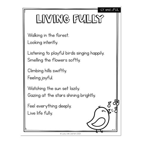 Poems With Suffixes