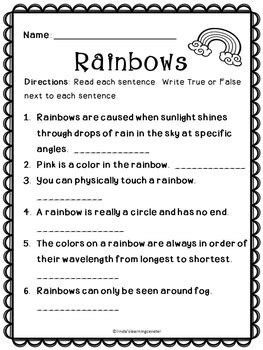 Poetry Comprehension Rainbow Resource 3rd Grade Poems With Comprehension Questions - 3rd Grade Poems With Comprehension Questions
