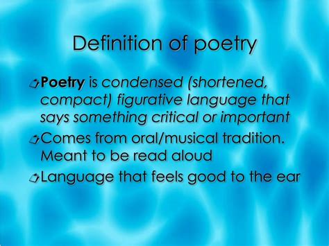 poetry meaning