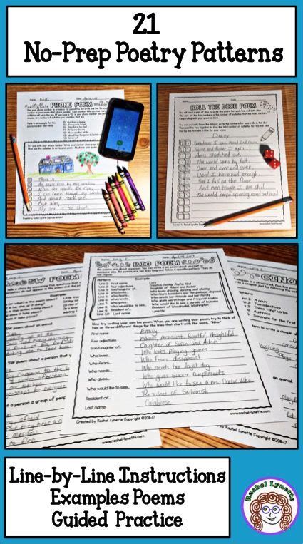 Poetry Unit 21 Patterns That Are Perfect For 5th Grade 5w S Worksheet - 5th Grade 5w's Worksheet