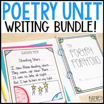 Poetry Unit Poetry Writing Bundle Inspired Elementary Second Grade Poetry Unit - Second Grade Poetry Unit