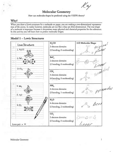Pogil Molecular Geometry