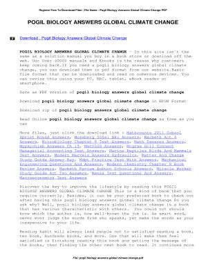 Read Online Pogil Global Climate Change Answer Key 