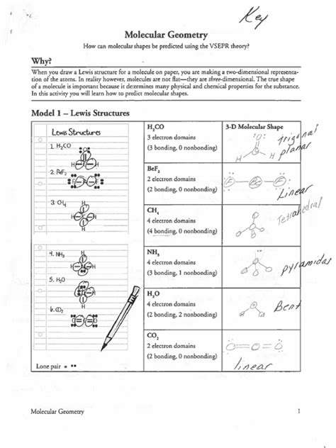 Download Pogil Molecular Geometry Answers 