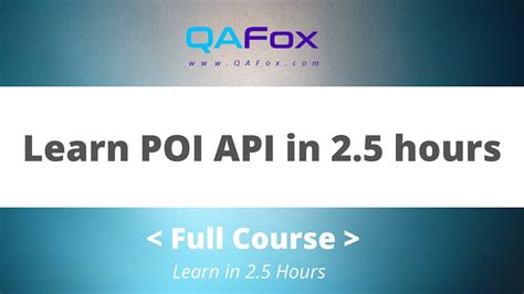 Read Poi Api Quick Guide 