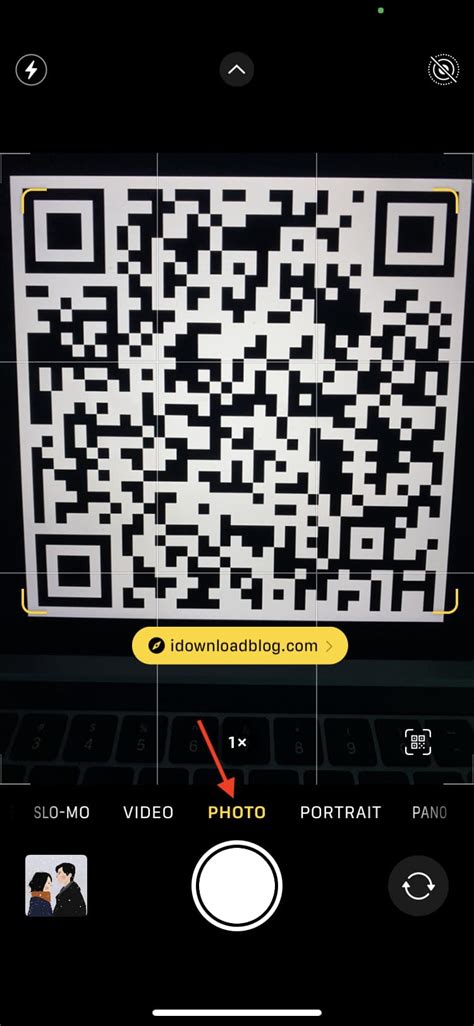 point camera at qr code