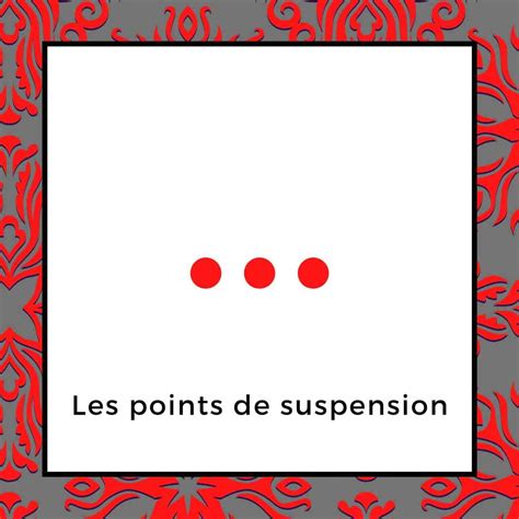 Points De Suspensions