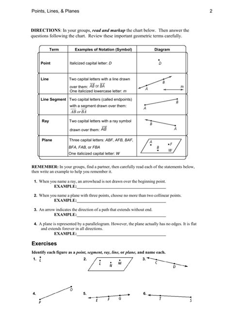 Download Points Lines And Planes Answer Key 