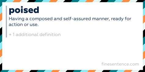 Poised Meaning