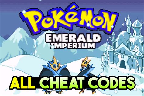 Pokemon Emarld Cheat Codes