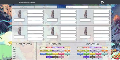 Pokemon Team Planner