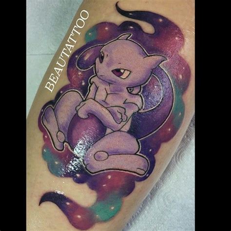 pokemonday 3 Mewtwo tattoo by beautattoo pokemon pokemontattoo 