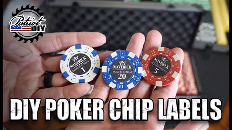 poker chips label