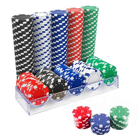 poker chips of casino breo