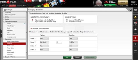 pokerstars bet slider settings luxembourg