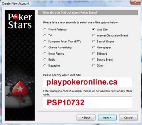 pokerstars bonus code 10 sfbl canada