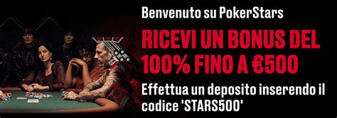 pokerstars bonus di benvenuto lxyd