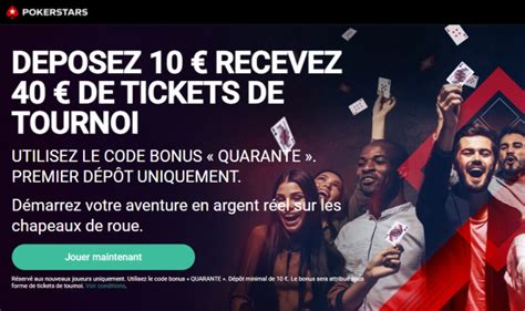 pokerstars bonus quarante rcuu france