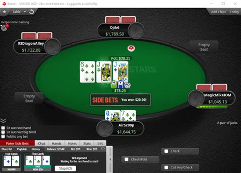 pokerstars side bet anmd