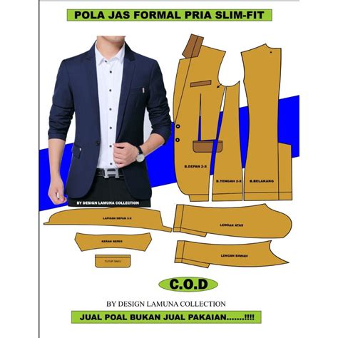 pola jas pria