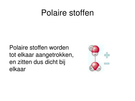 polaire stoffen scheikunde