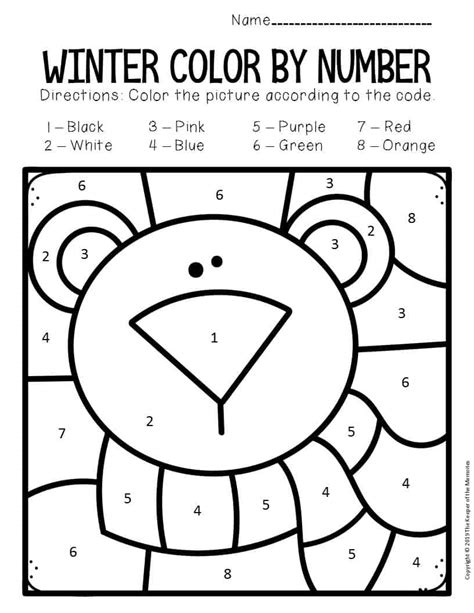 Polar Bear Color By Number Free Printable Coloring Polar Bear Pictures To Colour - Polar Bear Pictures To Colour