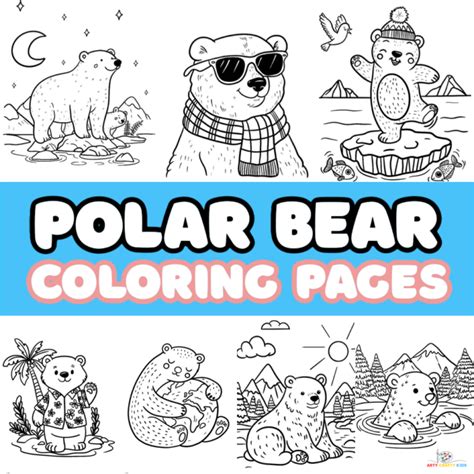 Polar Bear Coloring Pages Arty Crafty Kids Polar Bear Pictures To Colour - Polar Bear Pictures To Colour