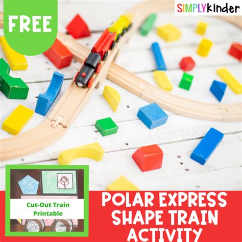 Polar Express Activity Shape Train Simply Kinder Train Cut Out Printable - Train Cut Out Printable