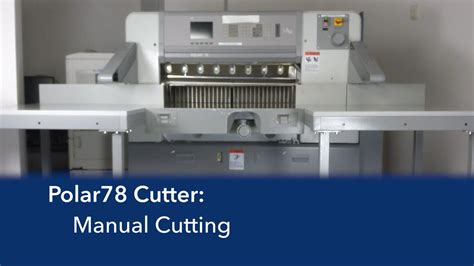 Read Polar 78 Cutting Machine Manual File Type Pdf 