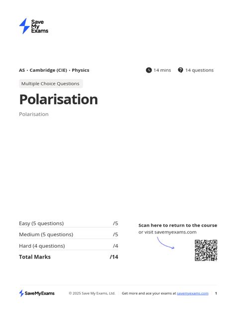 Polarisation Mcq Engg Physics