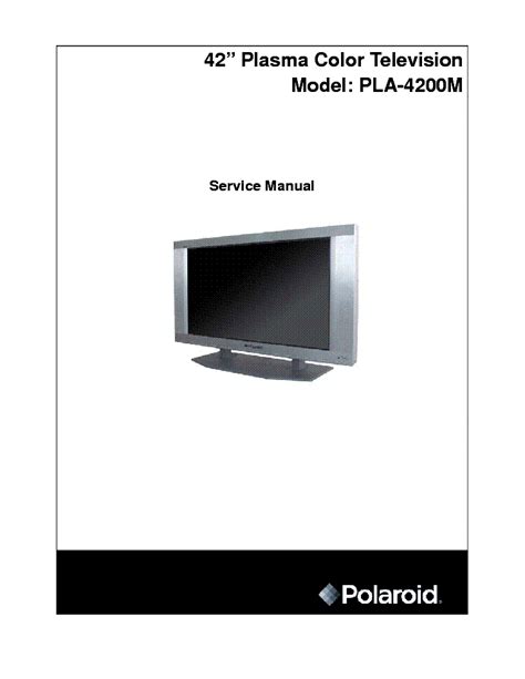 Read Polaroid Tv Manual Tlx 04244B 