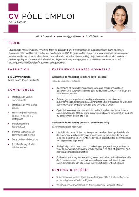 Pole Emploi Cv
