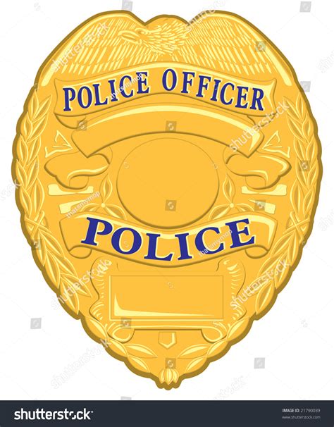 Police Badge Template Vectors Shutterstock Police Officer Badge Template - Police Officer Badge Template