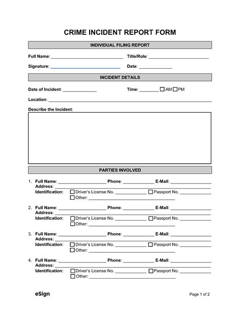 Police Case File Template