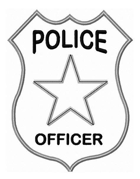 Police Coloring Pages Police Badge Coloring Page - Police Badge Coloring Page