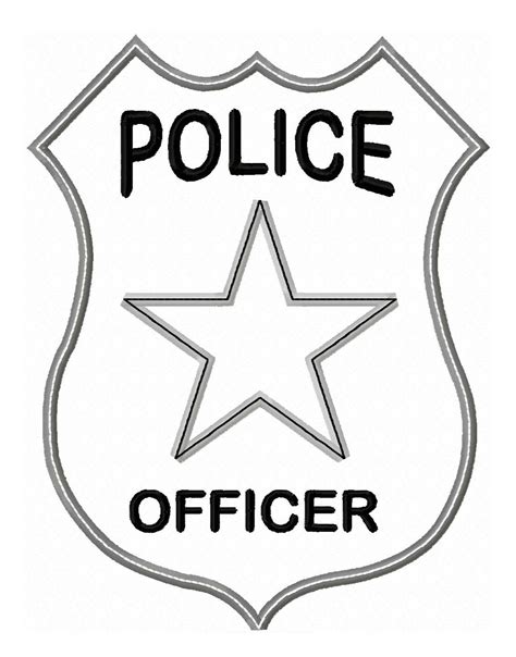 Police Coloring Pages Police Officer Badge Coloring Page - Police Officer Badge Coloring Page