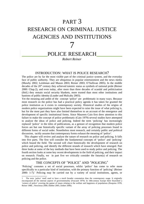Read Police Officer Research Paper 