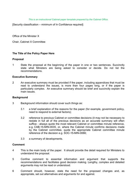 Policy Paper Outline