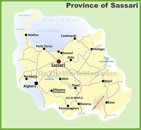 Politiche Attive Sassari Italy Map